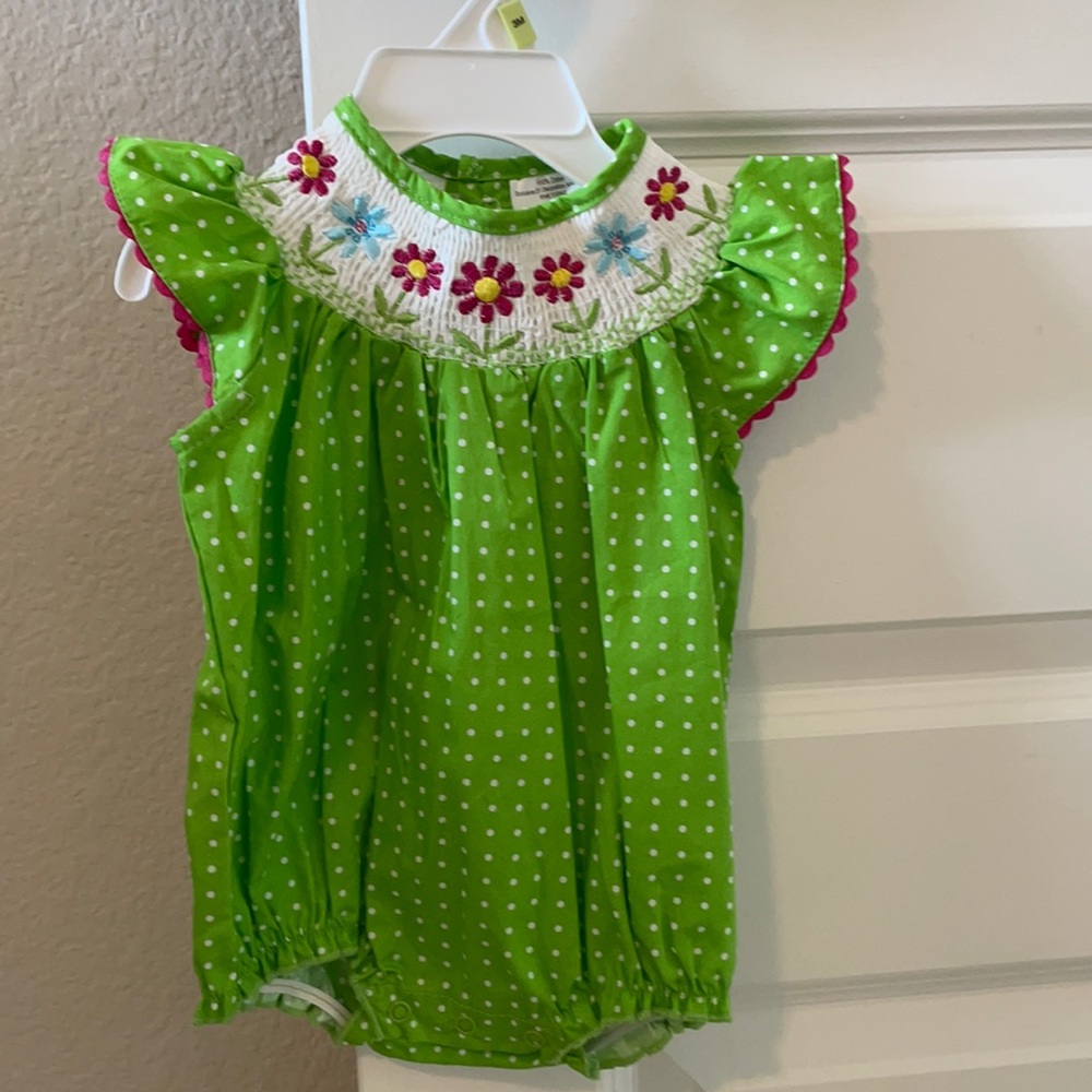 NWT Baby Smocked Romper 3M